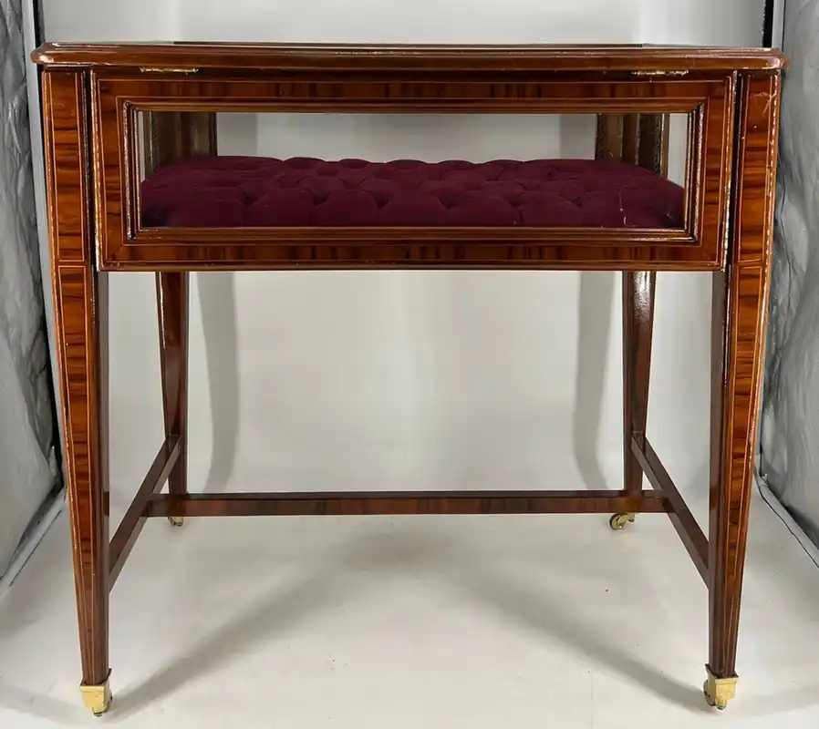 Meistverkauft Casa Padrino vitrina de tienda barroco con tapa abatible marrón / rojo burdeos - Muebles barrocos - 1B bienes