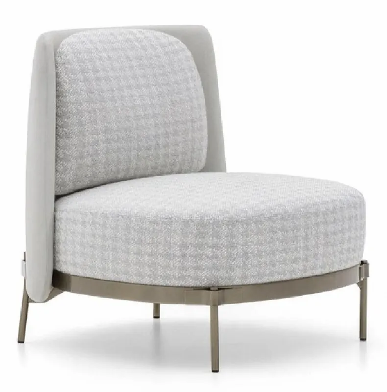 Casa Padrino sillón de salón y hotel de lujo gris / bronce - Muebles de salón y hotel Zertifiziert
