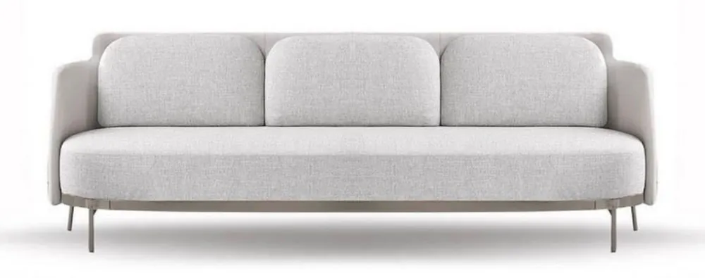 Casa Padrino sofá de lujo de 3 plazas gris / bronce 220 cm - Muebles de salón y hotel Neu Im Sortiment