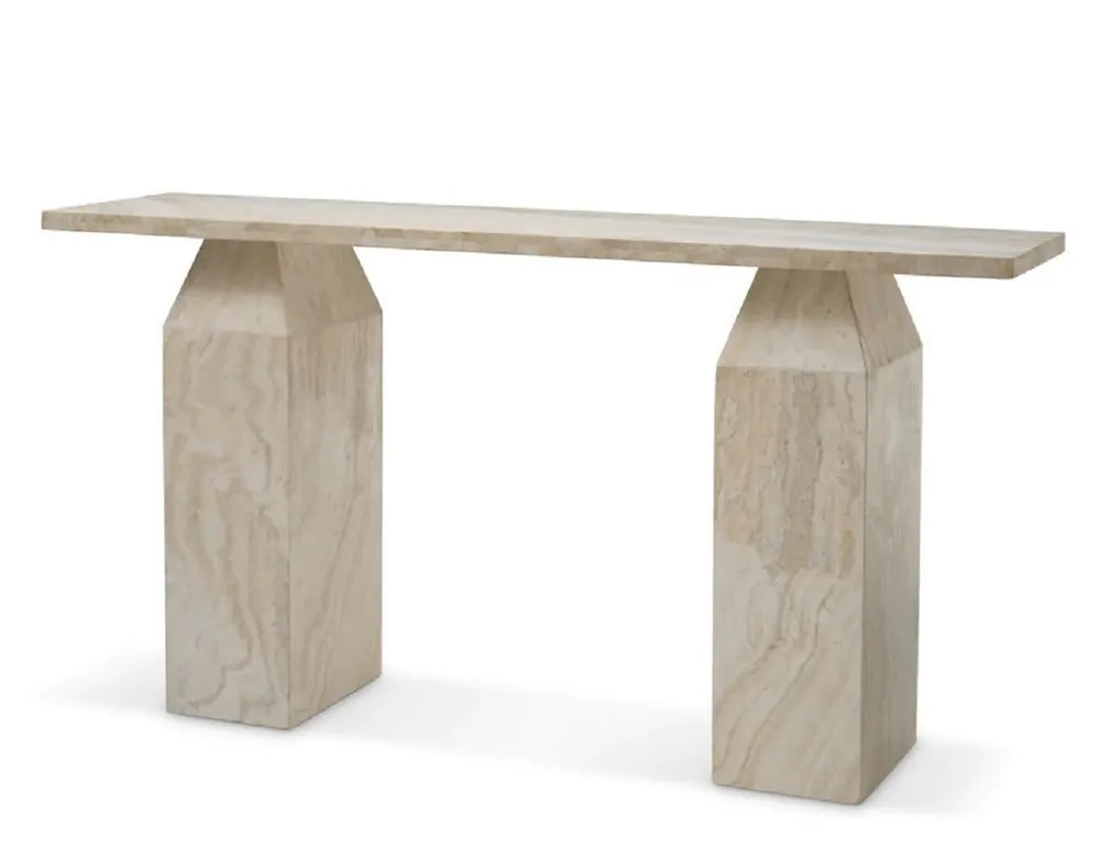Casa Padrino consola de travertino de lujo beige 150 cm - Muebles de lujo Markenprodukt