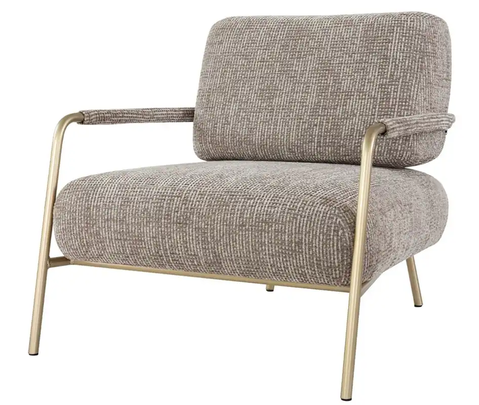 Casa Padrino sillón de salón y hotel de lujo marrón / latón antiguo - Muebles de lujo Markenware