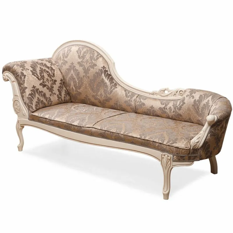 Casa Padrino chaise longue barroco de lujo marrón / crema - Muebles barrocos Preisreduziert