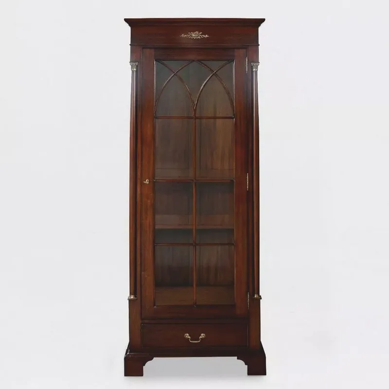 Expressversand Casa Padrino vitrina barroco de lujo marrón oscuro A. 189 cm - Muebles barrocos