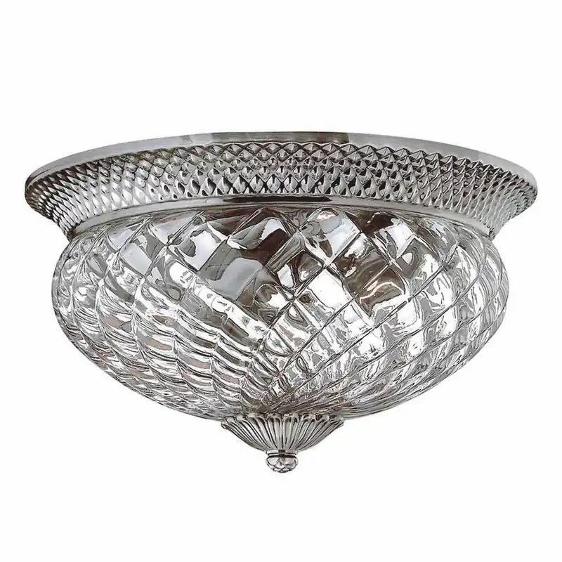 Top-Angebot Casa Padrino lámpara de techo de cristal barroco plata antigua Ø 40,6 cm