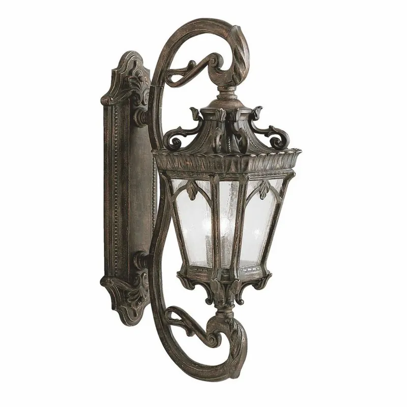 Schneller Versand Casa Padrino lámpara de pared de exteriores barroco bronce antiguo A. 95,9 cm - Iluminación exterior
