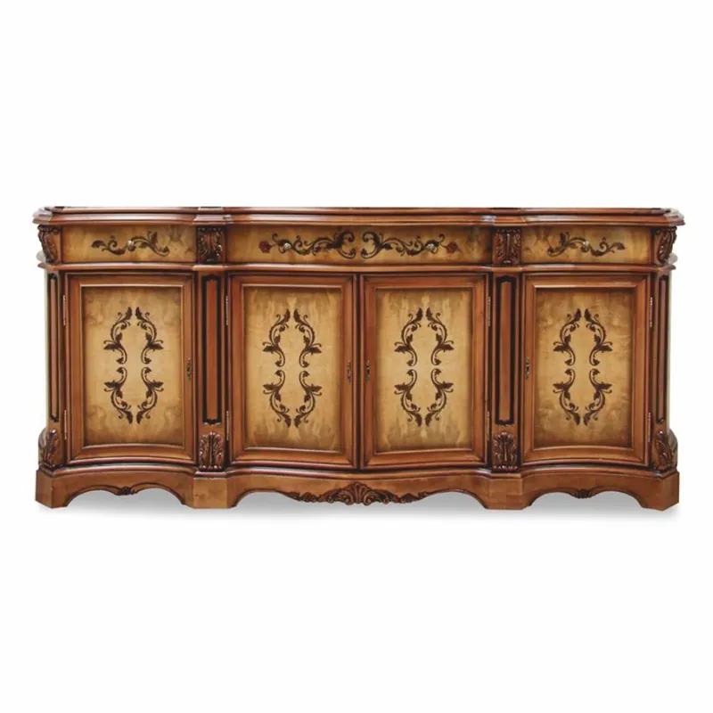 Sonderaktion Casa Padrino aparador barroco de lujo marrón / natural 233 cm - Muebles barrocos