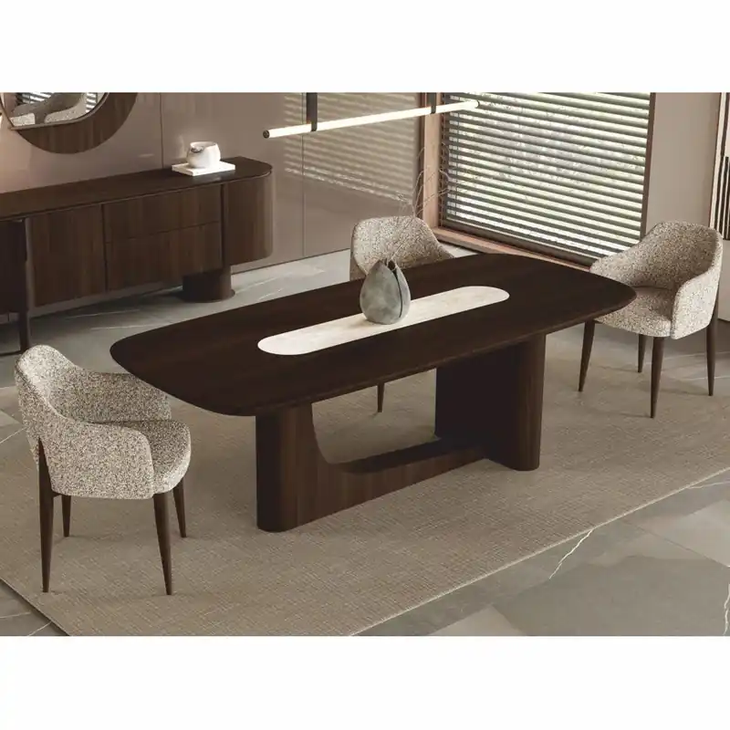Casa Padrino conjunto de comedor de lujo - 1 Mesa de comedor y 6 Sillas de comedor - Muebles de lujo Expressversand