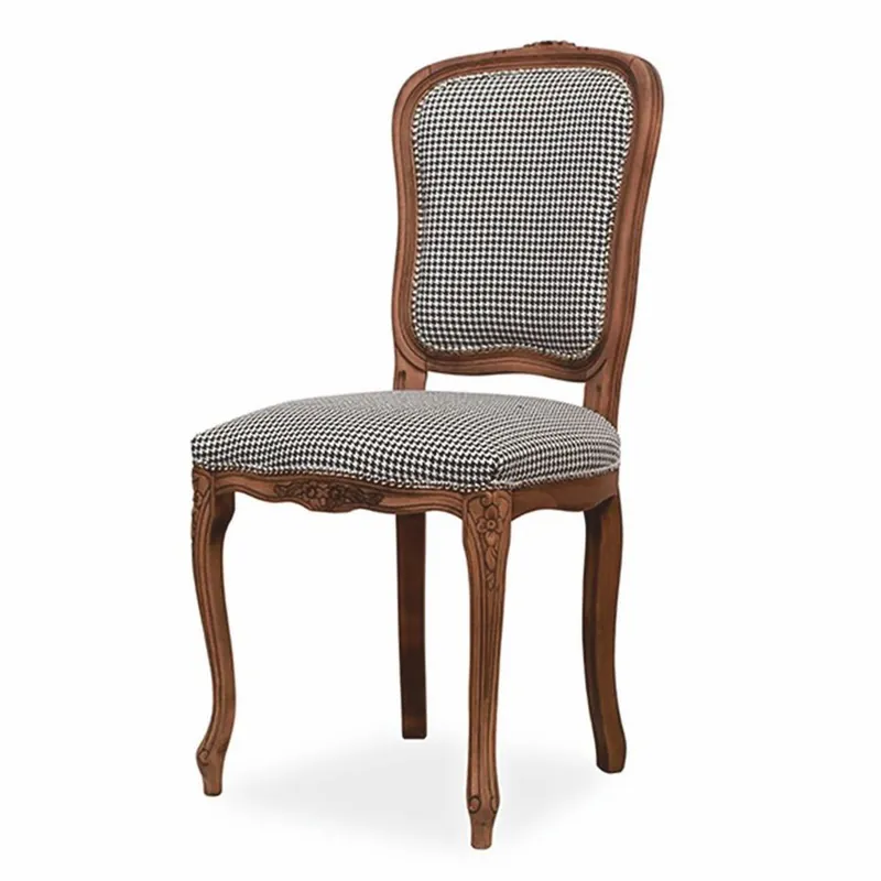Neue Kollektion Casa Padrino silla de comedor barroco de lujo negro / blanco / marrón A. 100 cm