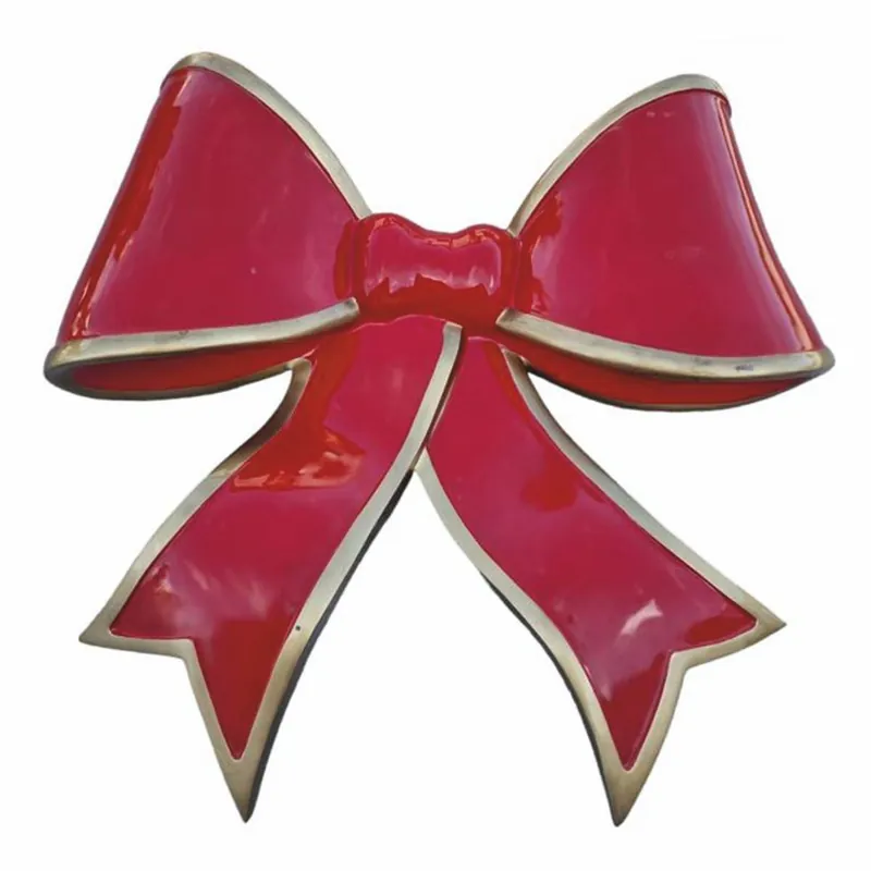 Casa Padrino lazo decorativo para árbol de Navidad XXL rojo burdeos / oro 140 cm Neuheit