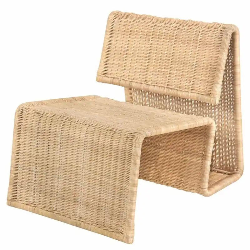 Versand Am Gleichen Tag Casa Padrino sillón de ratán de lujo natural - Muebles de salón de ratán