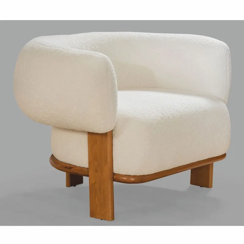 Top-Seller Casa Padrino sillón de salón y hotel de lujo blanco / marrón 100 x 80 x A. 70 cm - Muebles de lujo