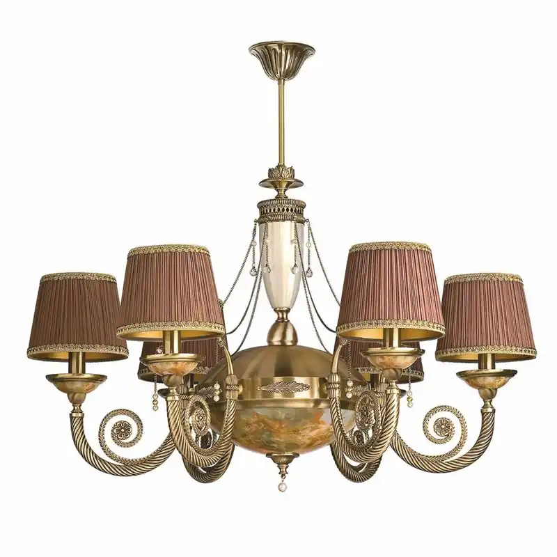Casa Padrino araña de luces barroco de lujo latón con pátina Ø 91 x A. 70 cm Preiswert