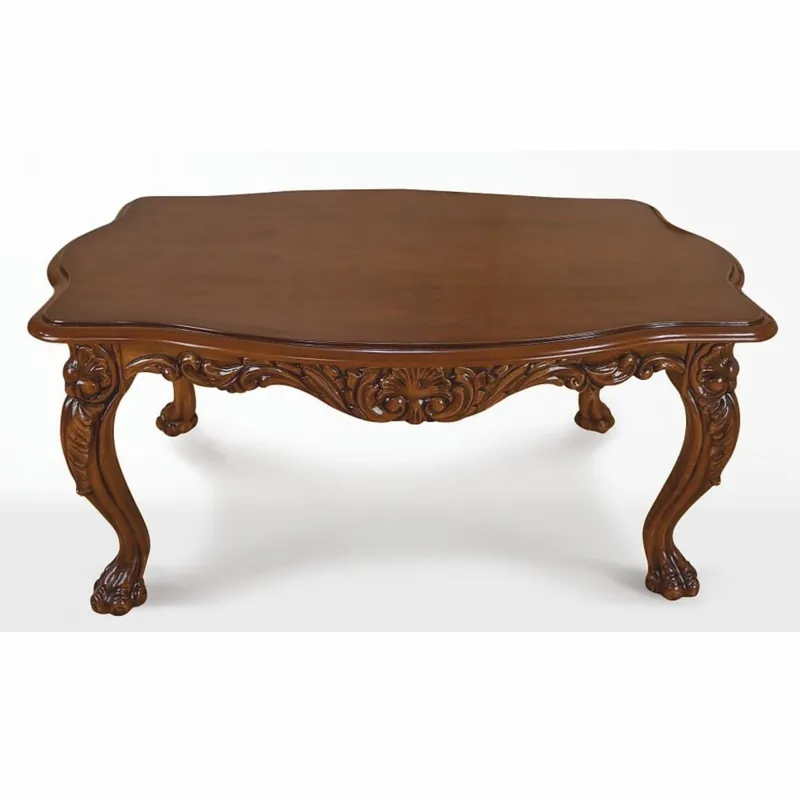 Casa Padrino mesa de centro barroco de lujo marrón oscuro 120 cm - Muebles de salón de estilo barroco Knallerangebot