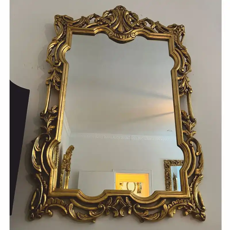 Echt Casa Padrino espejo barroco oro antiguo A. 110 cm - Interior de estilo barroco