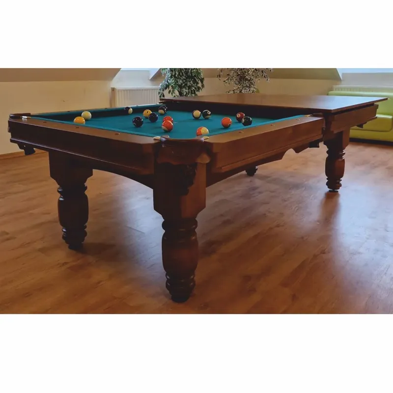 Casa Padrino mesa de billar / mesa de comedor barroco de lujo 7 pies marrón / verde Knallerangebot