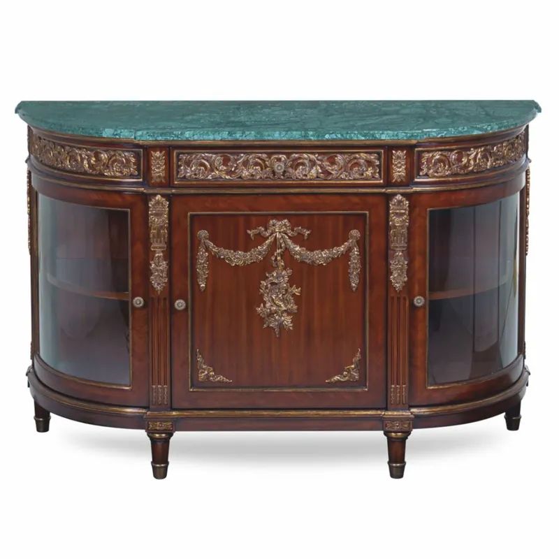 Casa Padrino aparador barroco de lujo marrón / oro antiguo / verde 130 cm - Hecho en Italia Preiswert