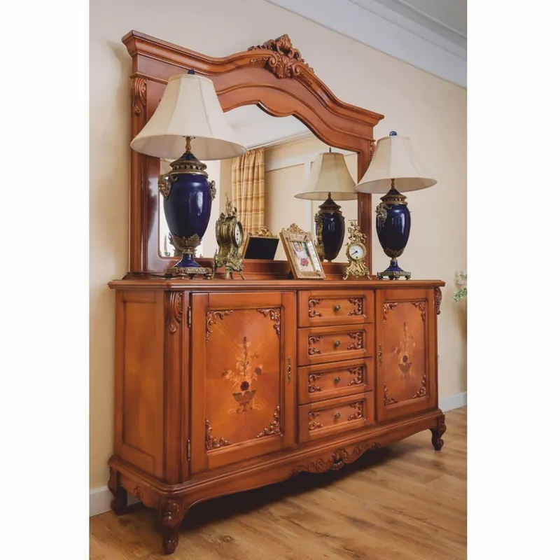 Casa Padrino aparador barroco de lujo con espejo marrón - Muebles de comedor de estilo barroco Begrenztes Angebot