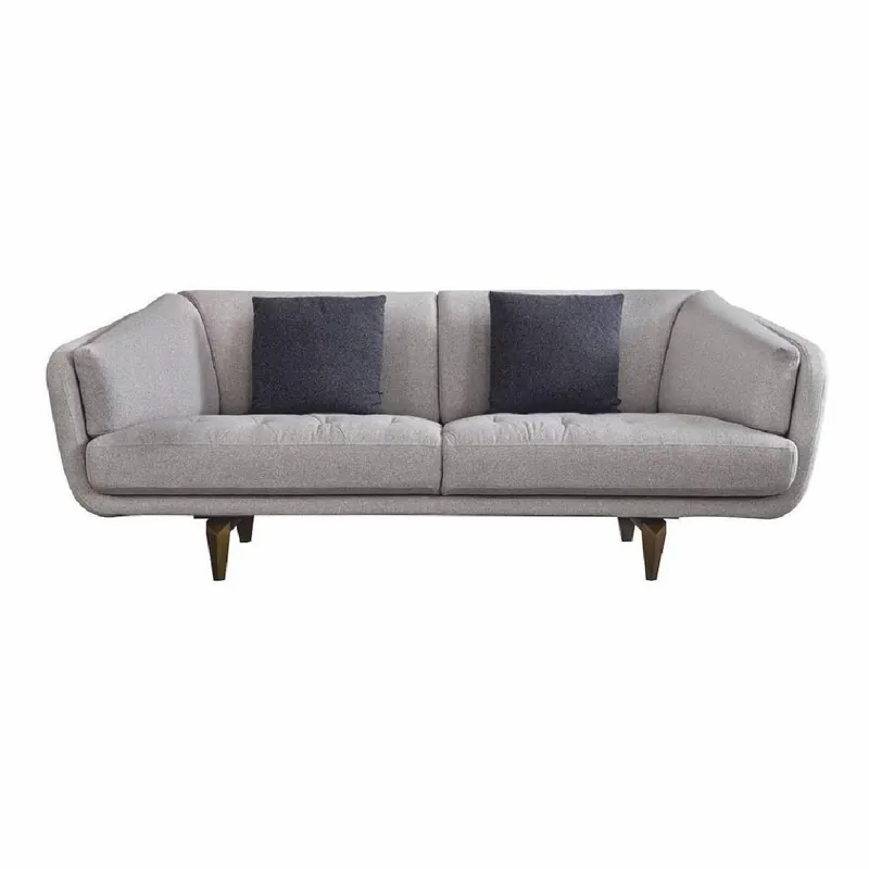 Casa Padrino sofá de lujo de 3 plazas gris / marrón 240 cm - Muebles de salón y hotel Solange Der Vorrat Reicht