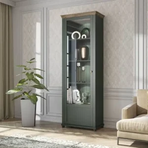 Evora 71 cm Schrank in Flasche grün / Eiche lefkas links wird Liebhaber von ausdrucksstarken Interieurs ideal für Wohn-und Esszimmer begeistern Abverkauf