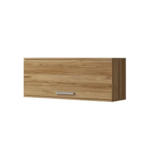 Hängendes Regal mit Türen Maximus 100 cm Eiche catania modernes Design Kante mit speziellen Furnier Front auf Gasflaschen erhöht beendet Echt