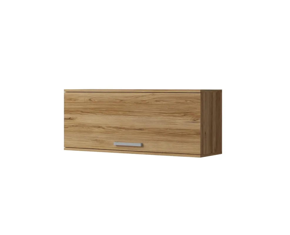 Hängendes Regal mit Türen Maximus 100 cm Eiche catania modernes Design Kante mit speziellen Furnier Front auf Gasflaschen erhöht beendet Echt