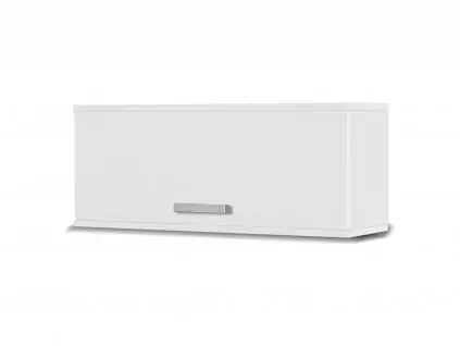 Hängende Regal mit Tür Maximus 100 cm weiß modernes Design Kanten mit speziellen Furnier Front auf Gasflaschen erhöht beendet Markenware