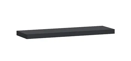 Neu Im Sortiment Regal Simi 68 cm schwarz wird Liebhaber von ausdrucksstarken Interieurs optisch attraktiv und funktional begeistern