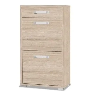 Top-Angebot Schuhschrank Maximus 55 cm Eiche Sonoma hell modernes Design Schrank mit Schublade auf Rollenführungen Kanten des Schranks mit spezieller ABS-Folie veredelt