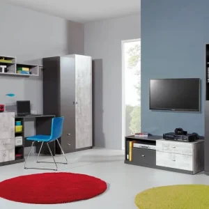 Neuheit Möbel-Set Tablo 4 graphit / enigma ideal für Kinder- oder Jugendzimmer Möbel in Trendfarben
