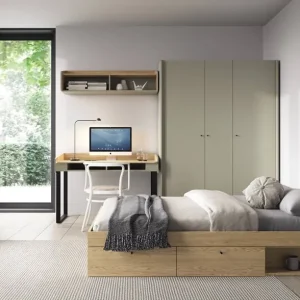 Preiswert Möbelset Olivio Eukalyptus/Baltikeiche dune ideal für ein Jugend- oder Kinderzimmer im trendigen Stil