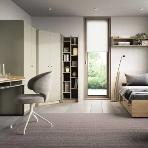 Möbel-Set Olivio Eukalyptus / baltische Eiche Düne ideal für ein Jugendzimmer in einem trendigen Stil Wochenendangebot