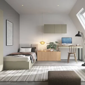 Möbelset Paguro Eukalyptus/Baltikeiche Düne ideal für ein Jugendzimmer im trendigen Stil Top-Angebot