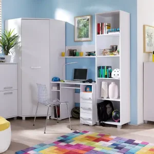 Maximus Möbelset in Weiß, ideal für ein Jugend- oder Kinderzimmer im trendigen Stil Sichere Zahlung