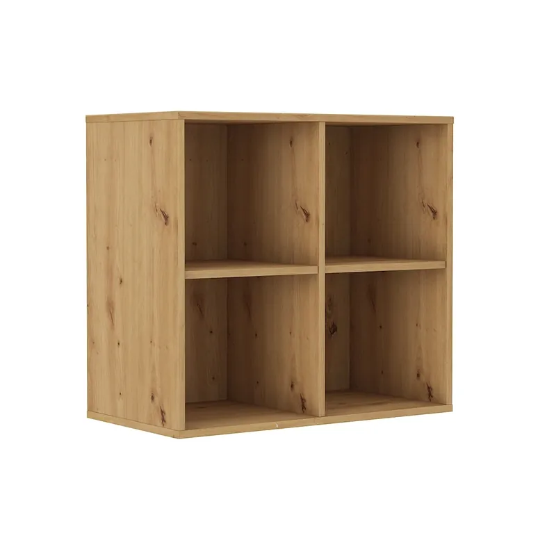 Hängeschrank Makana 80 cm Eiche handwerklich funktionales Möbel für das Büro oder Jugendzimmer Sichere Zahlung