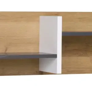 Markenprodukt Regal Memone 100 cm goldene Eiche / weiß / graphit moderne und praktische Funktionsmöbel für das Jugendzimmer oder Büro