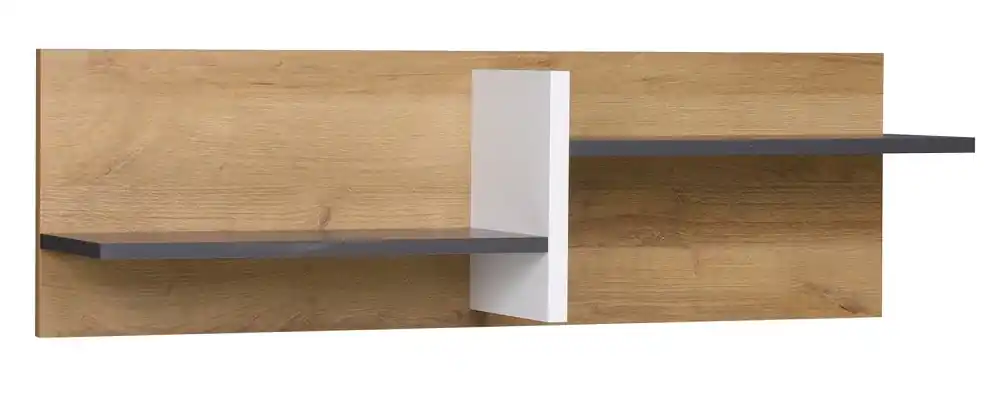 Markenprodukt Regal Memone 100 cm goldene Eiche / weiß / graphit moderne und praktische Funktionsmöbel für das Jugendzimmer oder Büro