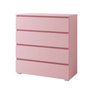 Garantierte Lieferung Kommode Simple 92 cm puderrosa Funktionsmöbel für Mädchenzimmer einfaches Design