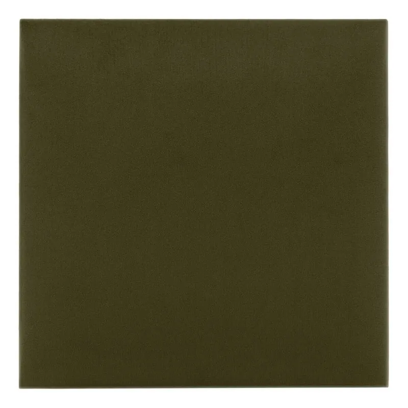 Top-Angebot Polsterpaneel Quadra 40x40 cm oliv stilvolles Wandpaneel quadratischer Veloursstoff modisches Finish für jede Einrichtung