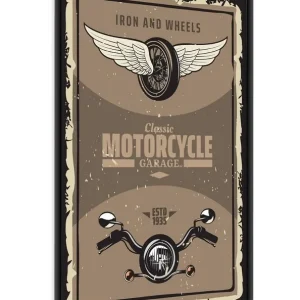 Beliebt Poster Vintage Motorrad 70x100 gerahmt Poster Präzision Druck mit stilvollen Grafiken perfekte Dekoration für Wohnzimmer oder Schlafzimmer