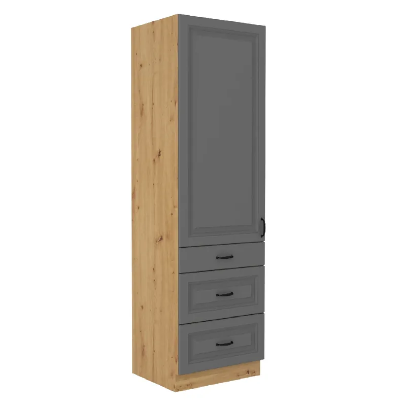 Markenware Kea 60 DKS-210 3S 1F Küchencontainer mit Schubladen dampf-, hitze- und auslaufsicherer Schrank