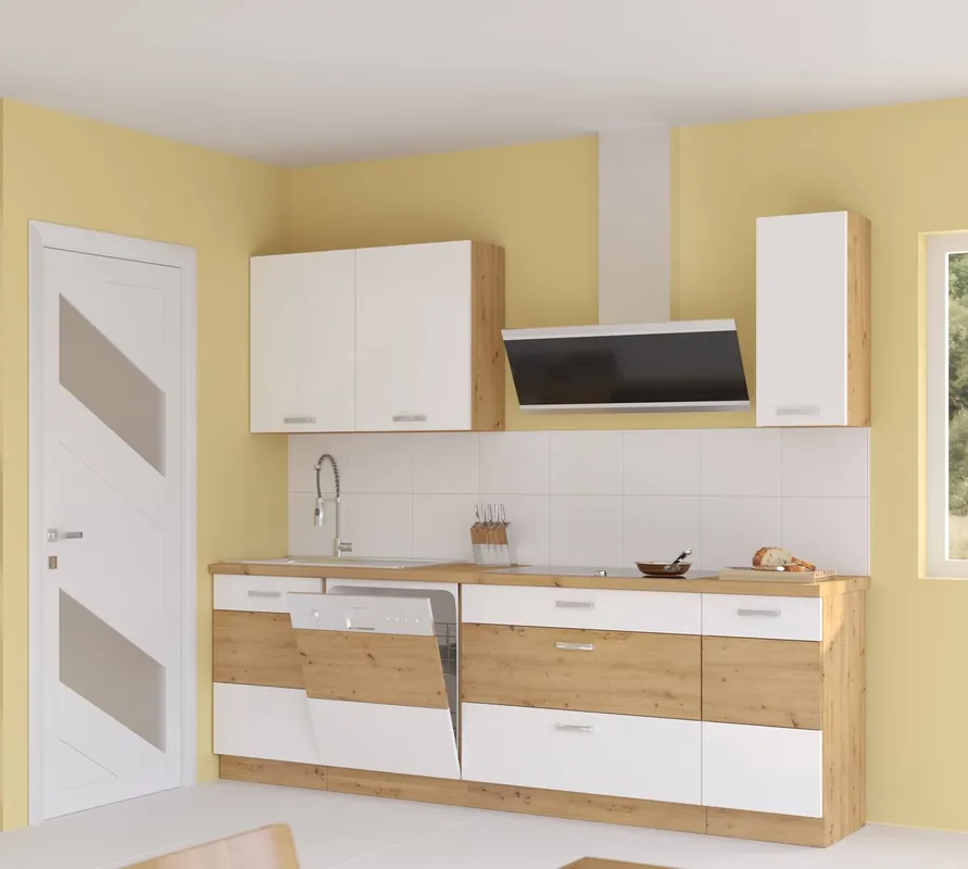 Top-Angebot Küchenmöbel-Set Alpine 230 cm Schränke sehen in klassischen und modernen Interieurs großartig aus