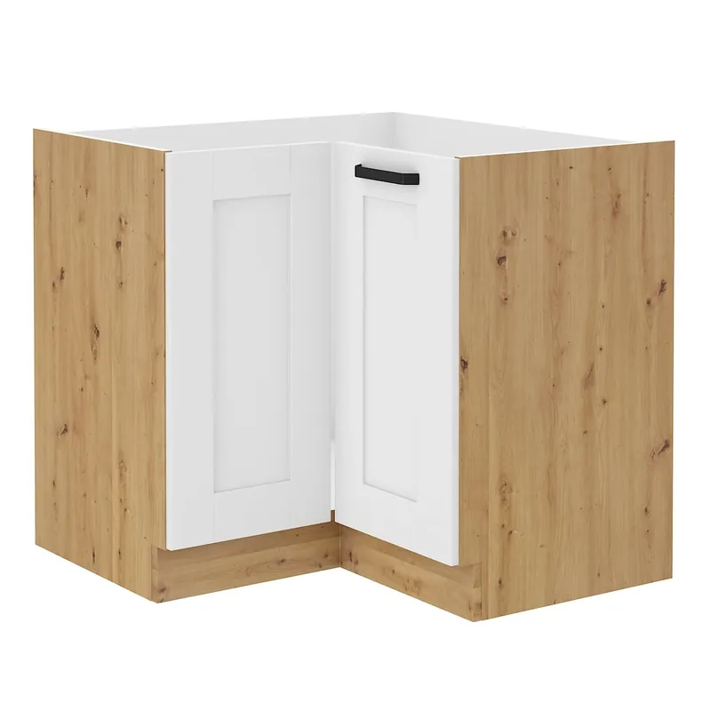 Letzte Chance Eck-Küchenschrank Luis 90x90 DN 2F BB, dampf-, temperatur- und spritzwassergeschützt
