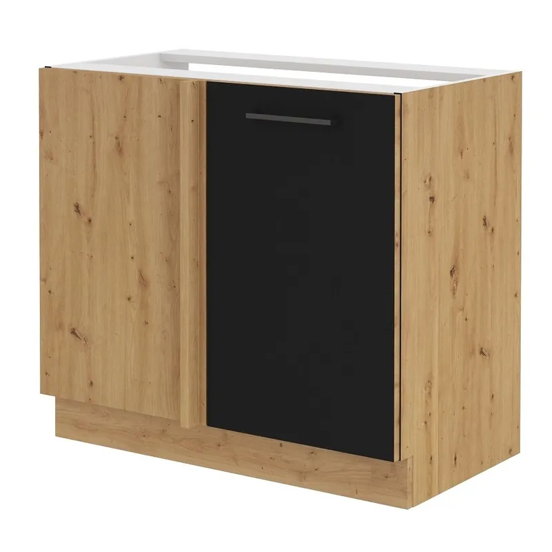 Versand Am Gleichen Tag Eck-Küchenzeile Monza 105 ND 1F BB linker Schrank dampf-, hitze- und spritzwassergeschützt