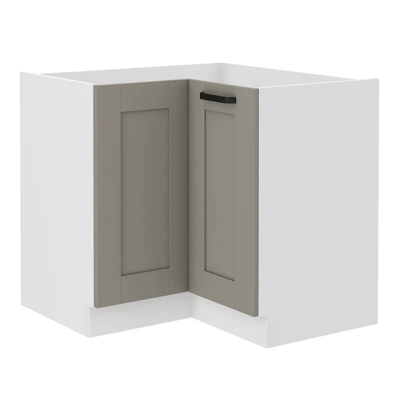 Schnäppchen Eck-Küchenschrank Ponza 90x90 DN 2F BB dampf-, temperatur- und spritzwasserbeständiger Schrank