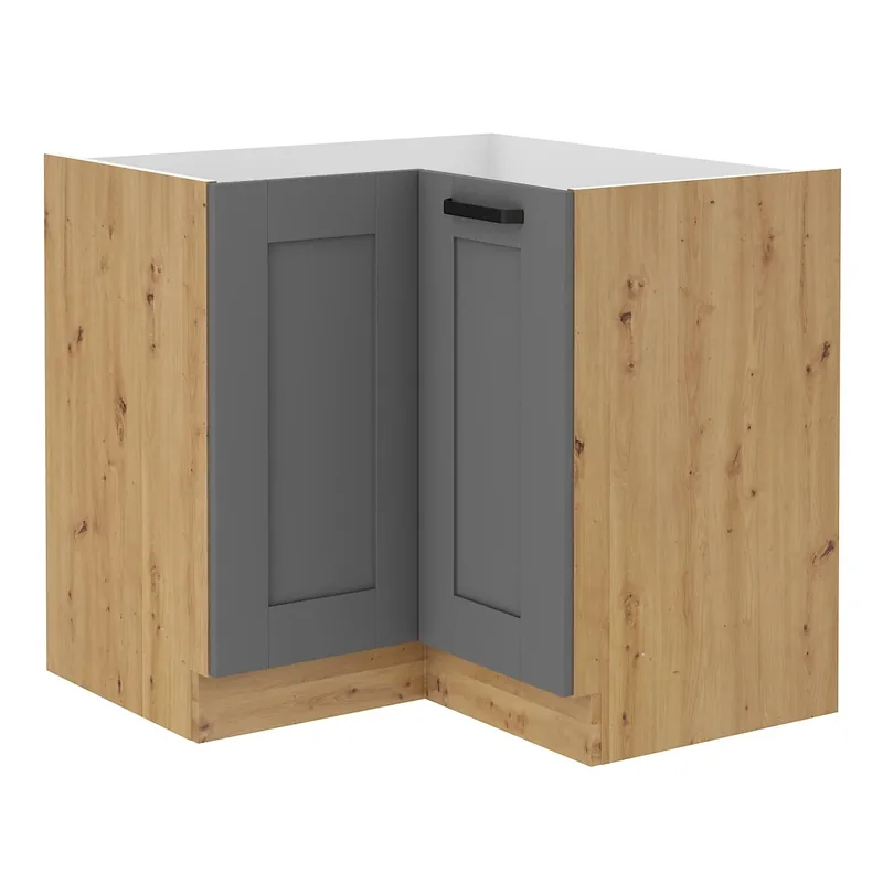Eck-Küchenschrank Asti 90x90 DN 1F BB dampf-, temperatur- und spritzwasserbeständiger Schrank Expressversand