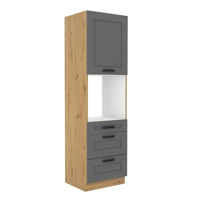 Asti 60 DPS-210 3S 1F Küchenschrank mit Schubladen für den Einbau von Backöfen, dampf-, hitze- und spritzwassergeschützt Begrenztes Angebot