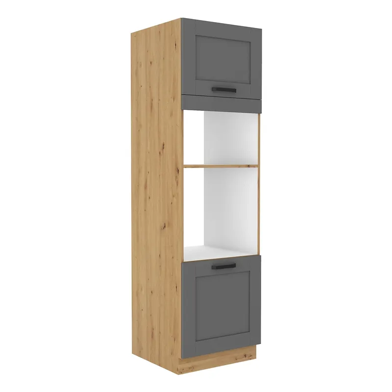 Garantierte Lieferung Asti 60 DPM-210 2F Küchenschrank für Einbau-Mikrowelle und Backofen, dampf-, hitze- und spritzwasserbeständig