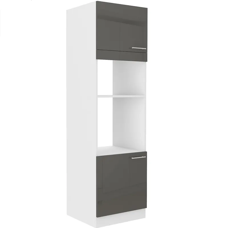 Einbau-Backofen und Mikrowellenherd Sockel Milo 60 DPM-210 2F Schrank mit Schubladen resistent gegen Dampf, Flecken und Hitze Schnäppchen