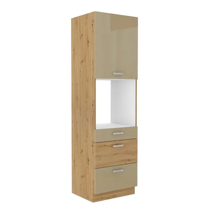 Begrenztes Angebot Arton 60 DPS-210 3S 1F Küchenschrank mit Schubladen für den Einbau von Backöfen, dampf-, hitze- und spritzwassergeschützt
