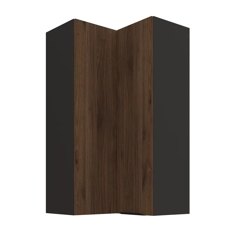 Brianza Eck-Küchenwandschrank 60x60 GN-108 2F Metallkantengriff feuchtigkeits- und beschädigungsbeständiger Schrank Beliebt